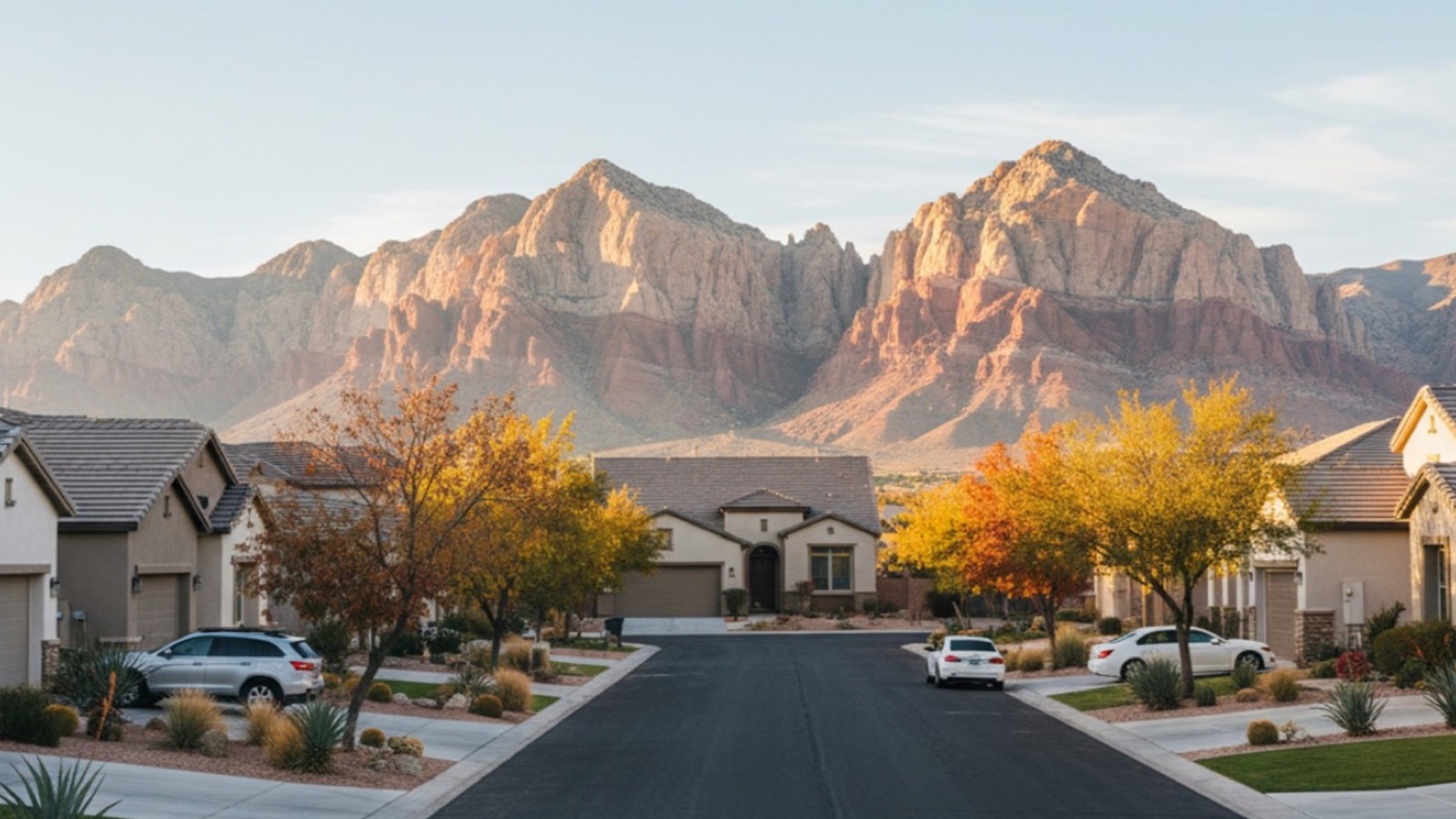Summerlin homebuyer reviewing financing options at a desk with paperwork
