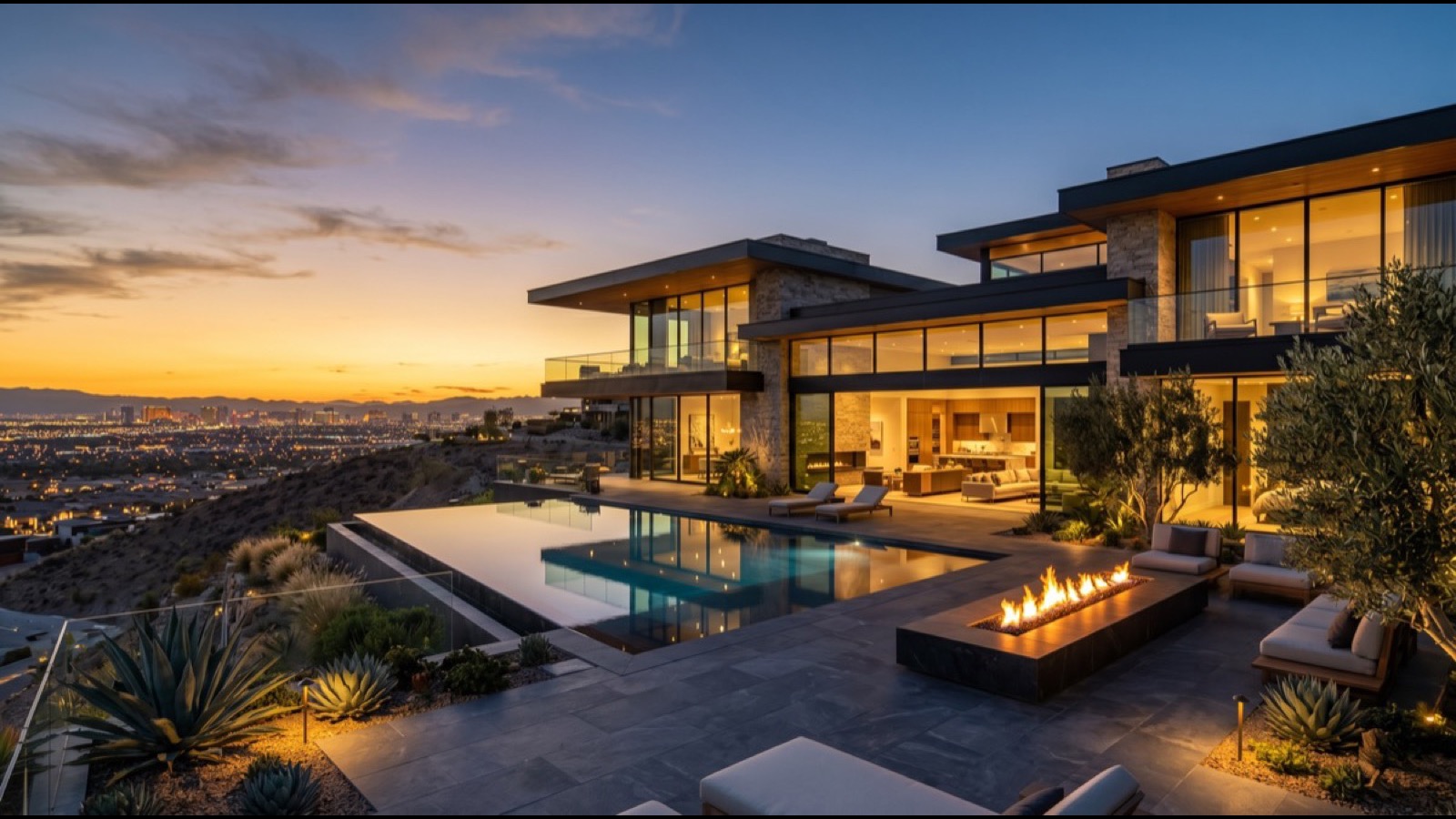 MacDonald Highlands luxury estate with casita in Henderson foothills — two million dollar Strip view homes 2026